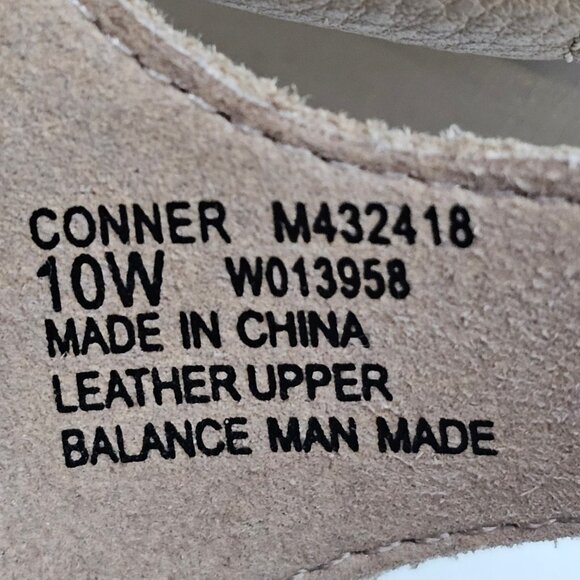 NEW Munro Conner Sandal Womens 10 WIDE Tan Leather Woven Platform Comfort Summer - Picture 13 of 14